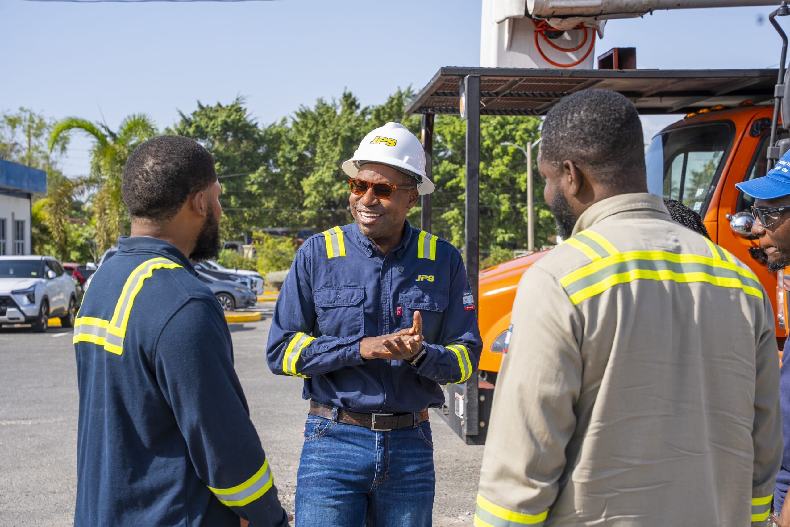 Hundreds of lineworkers work to restore power to Montego Bay after hurricane